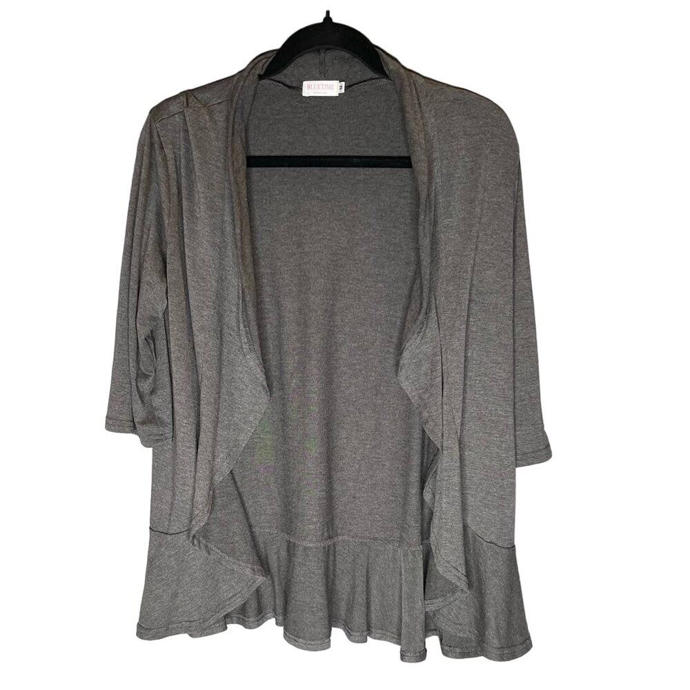 Bluetime Women Summer Soft Drape Front Cardigan - Medium